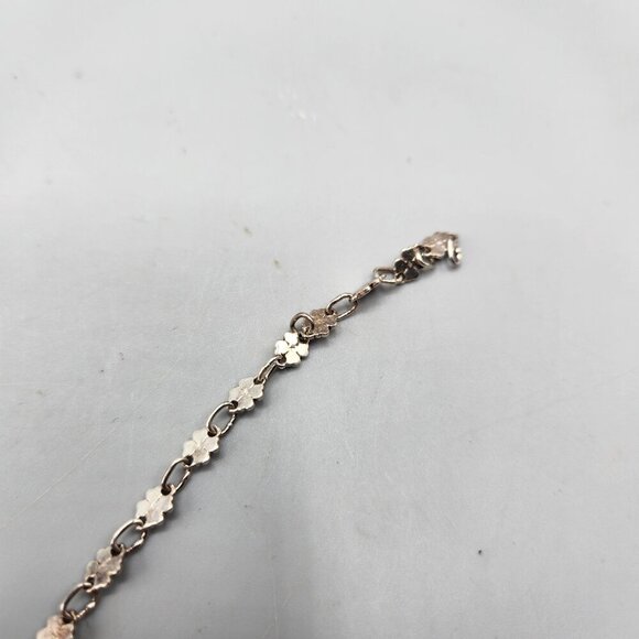 Sterling Silver Four Leaf Clover Child's Chain Bracelet Luck of the Irish - Picture 10 of 11